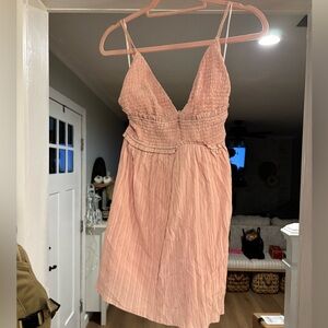 Tie back adjustable strap mini dress size small
